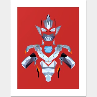 Ultraman Z (Beta Smash) Low Poly Art Posters and Art